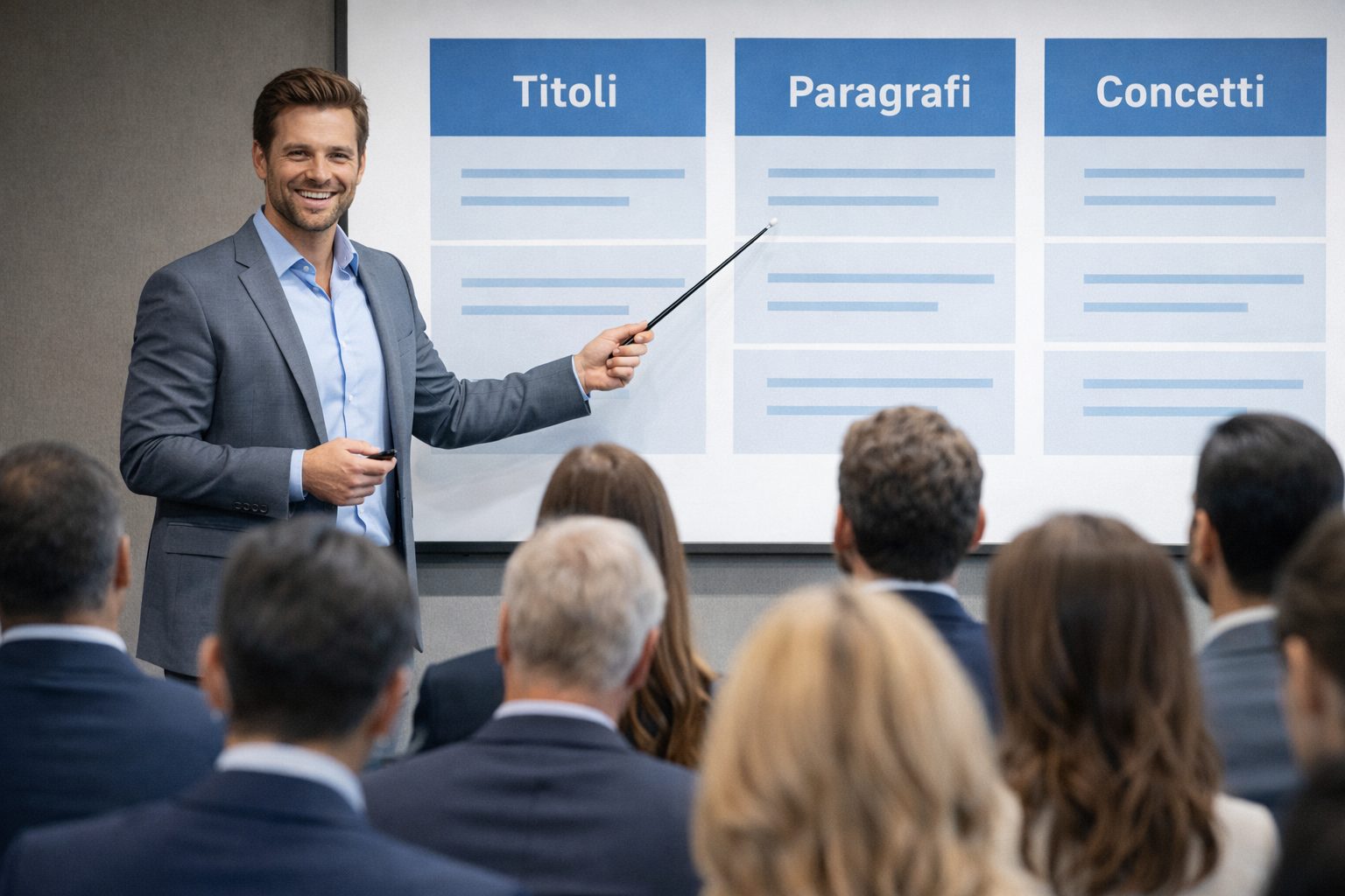 Un professionista AI SEO copywriter mentre analizza gli intenti di ricerca e ottimizza contenuti per i motori di risposta | Giacinto Elia