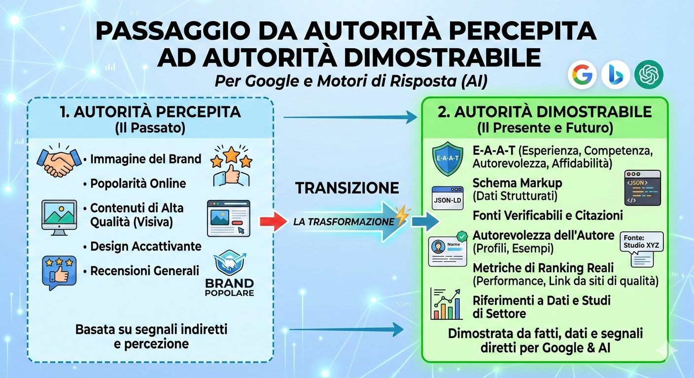 Passaggio da autorità percepita ad autorità dimostrabile | Giacinto Elia