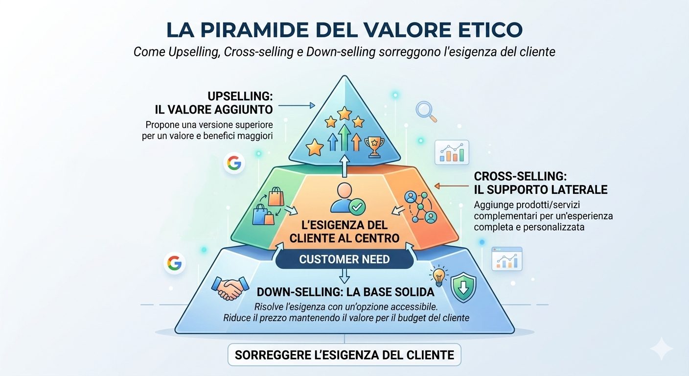 La Piramide del Valore Etico: Upselling, Cross-selling e Down-selling | Giacinto Elia